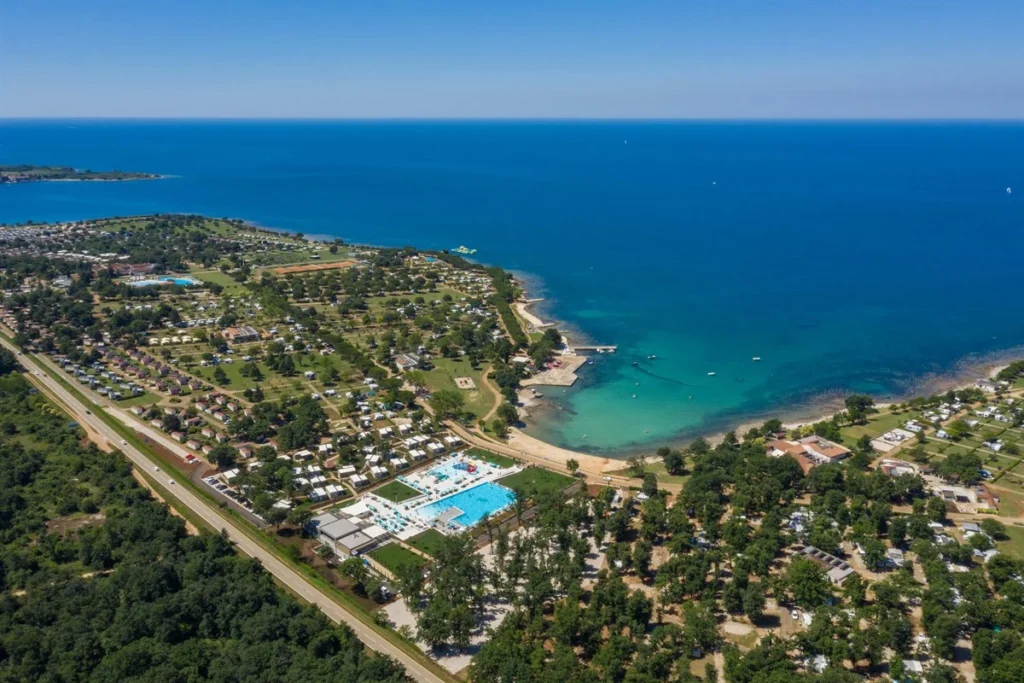 een overview van camping park umag in kroatie